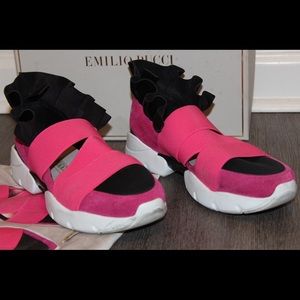 Emilio Pucci sneakers in pink and black
